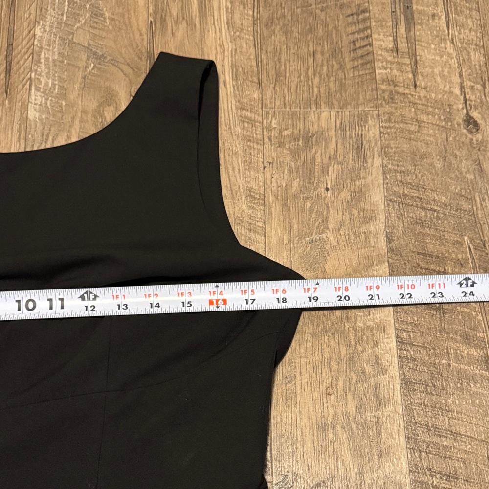 Banana Republic Classic Black Midi Sleeveless Dress - Size 10 - Picture 6 of 9